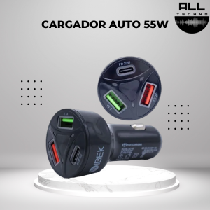 Cargador auto 55w